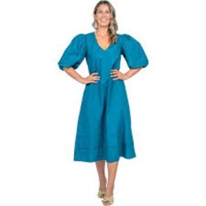 Olivia James The Label Georgia Dress Atlantic Deep Size L